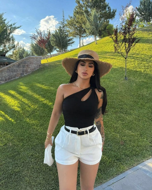 Summer New Arrival Fashionable All-Match High Waist Slimming Suit Shorts Casual Pants Wide Leg Pants Shorts Women's Internet Celebrity